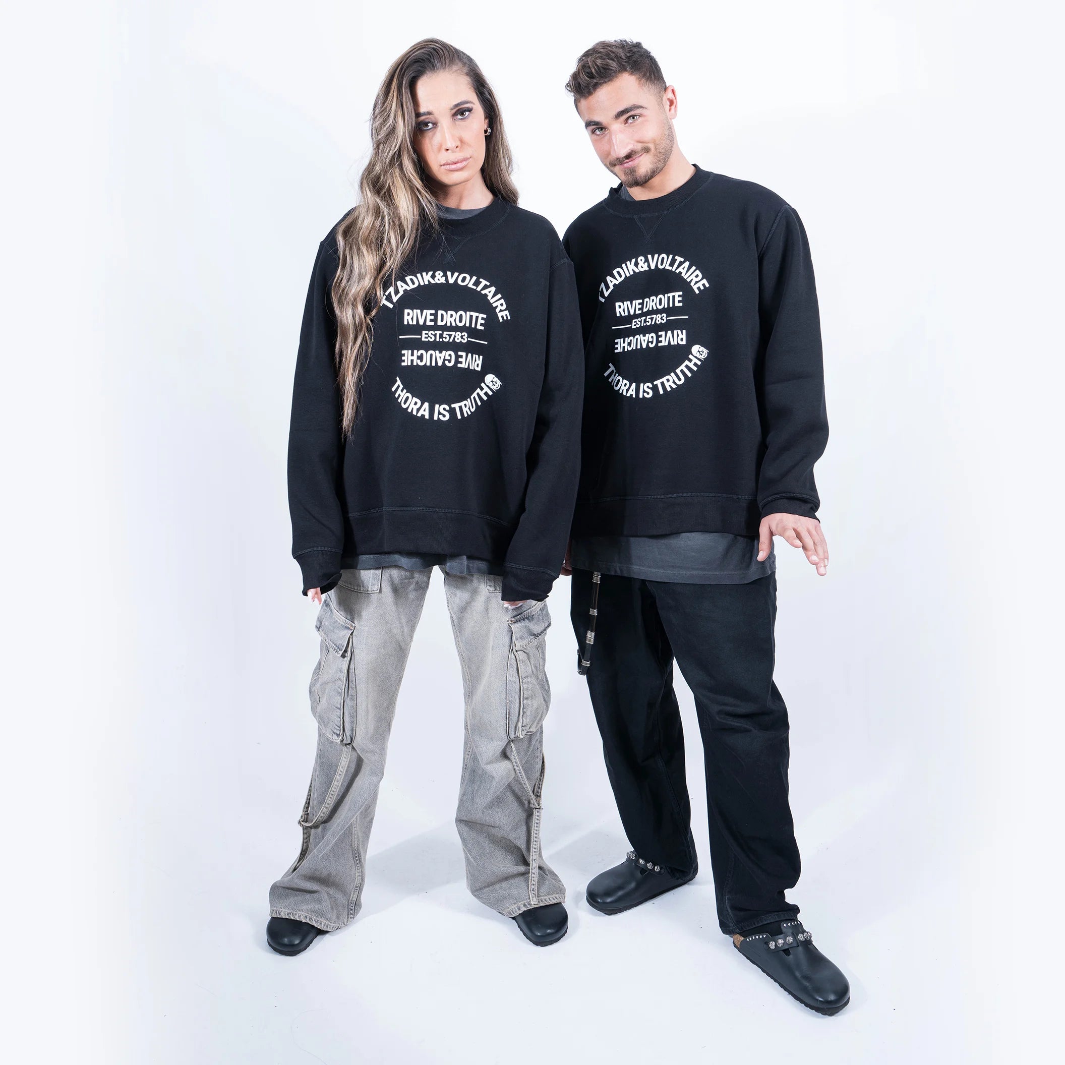 SWEAT SHIRT TZADIK WHITE