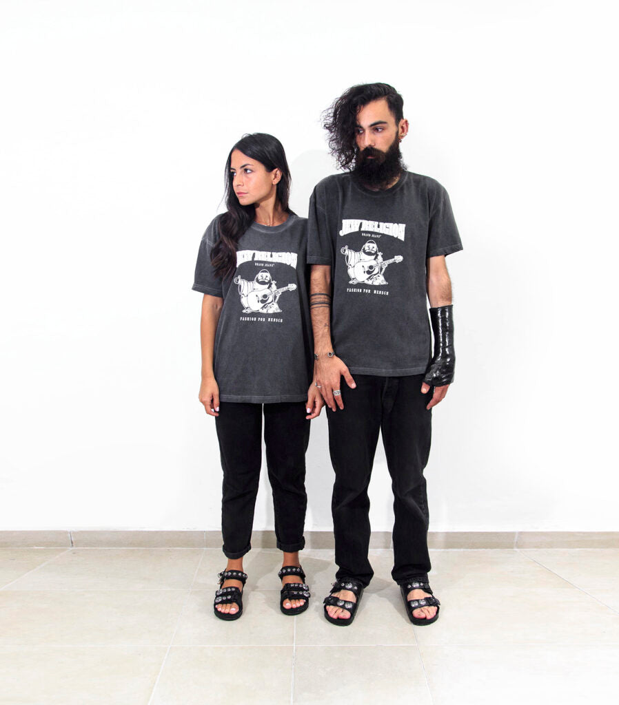 TEE-SHIRT VINTAGE GREY RELIGION
